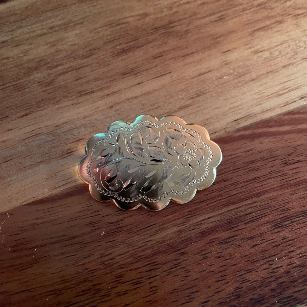 Gold plated Sterling Silver broach